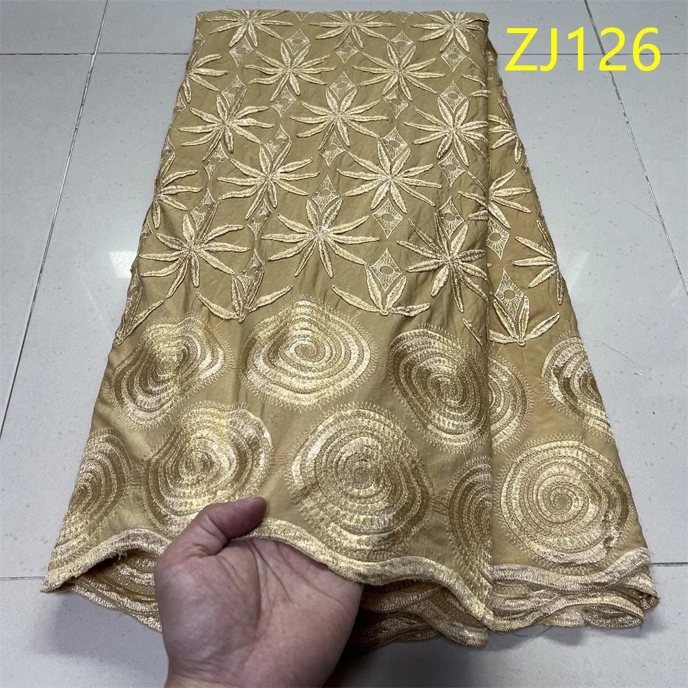 African Nigerian Sequins Cotton Embroidery organza Lace Fabric, Tulle Wedding Party Dress, High Quality, 5Yards,2026 ZJ126
African Nigerian Sequins Cotton Embroidery organza Lace Fabric, Tulle Wedding Party Dress, High Quality, 5Yards,2026 ZJ126