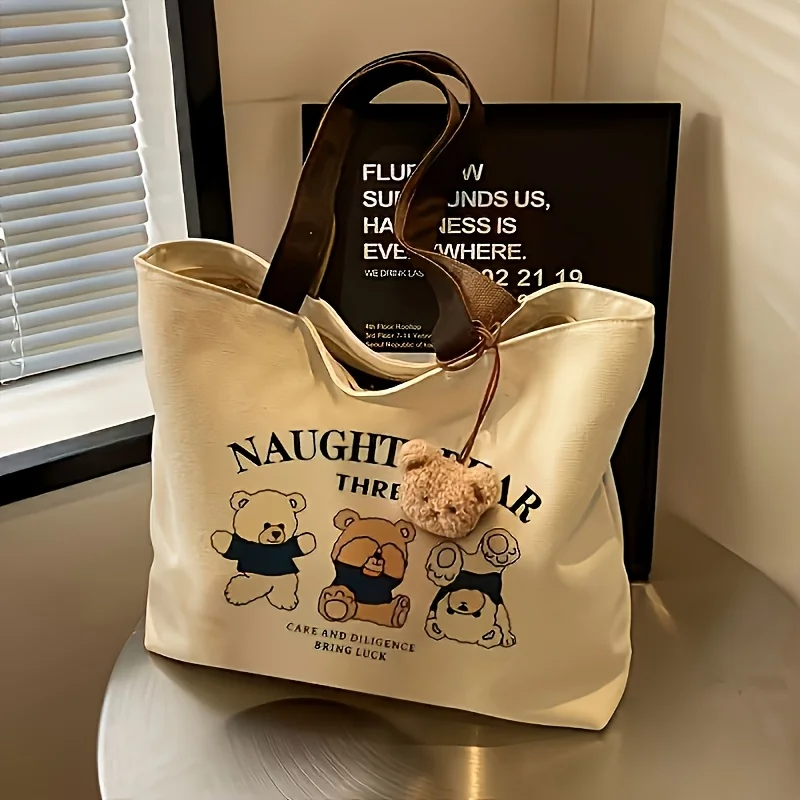 Cute little bear bag, women's handbag, multi-functional handbag, with button closure, office lunch bag, lunch box bag
Cute little bear bag, women's handbag, multi-functional handbag, with button closure, office lunch bag, lunch box bag