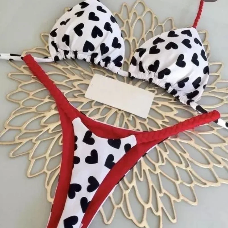 2025 Women's Bikini Swimsuit Women's Split Solid Color Lace-up Sexy Swimsuit 2-piece Set
2025 Women's Bikini Swimsuit Women's Split Solid Color Lace-up Sexy Swimsuit 2-piece Set
