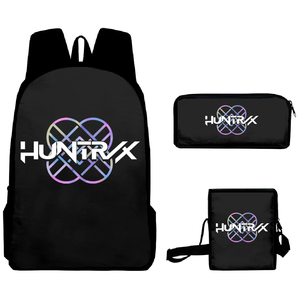 KPop Demon Hunters Huntrix Logo 3pcs/set Backpack Shoulder Bag Women Men Outdoor Daypack 2025 Cartoon Movie Merch 3D Bags
KPop Demon Hunters Huntrix Logo 3pcs/set Backpack Shoulder Bag Women Men Outdoor Daypack 2025 Cartoon Movie Merch 3D Bags