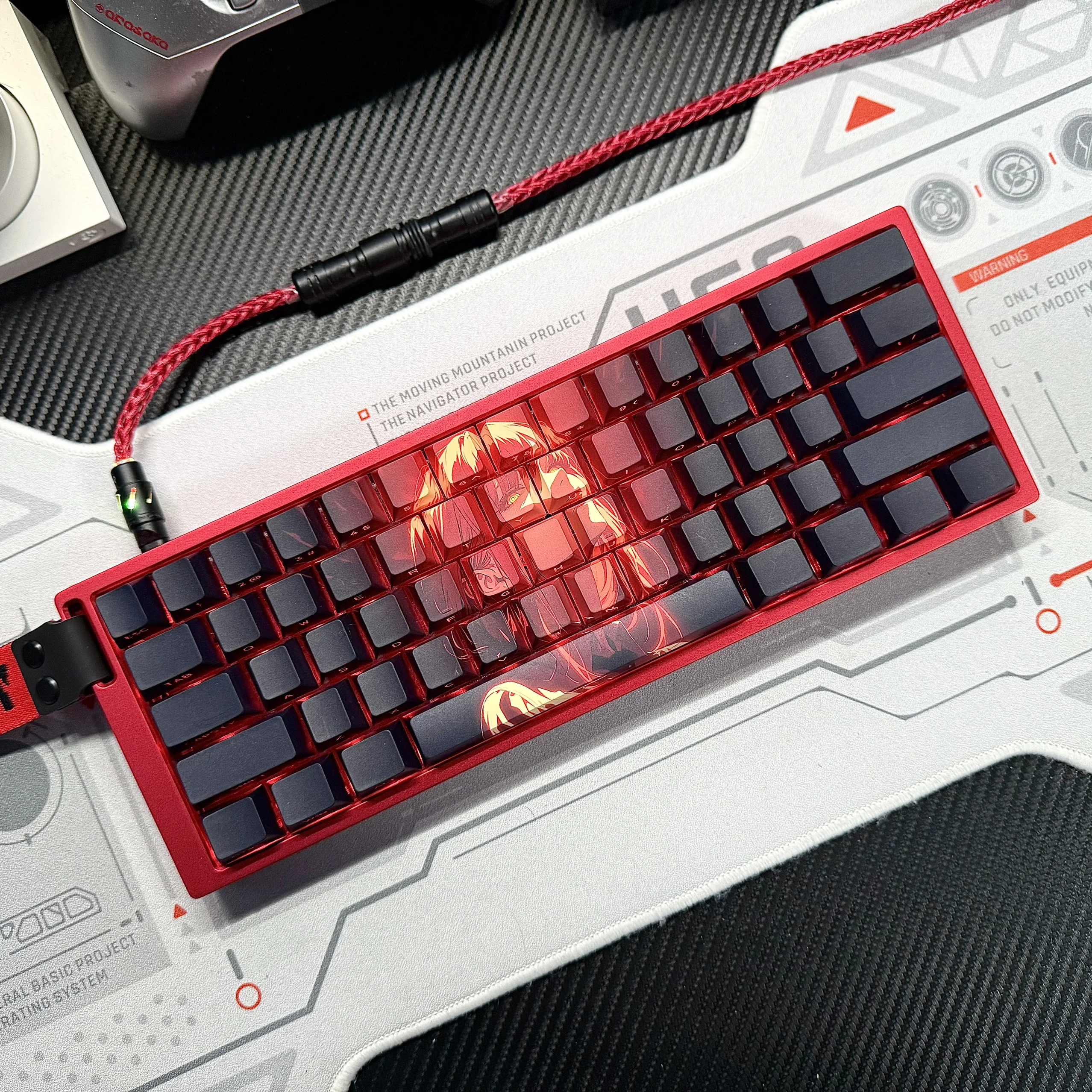68 Keys Red Makima Keycaps Backlight Chreey Profile Translucent Keycap for Cherry Mechanical Keyboard Nano68/ace60/wooting He60
68 Keys Red Makima Keycaps Backlight Chreey Profile Translucent Keycap for Cherry Mechanical Keyboard Nano68/ace60/wooting He60