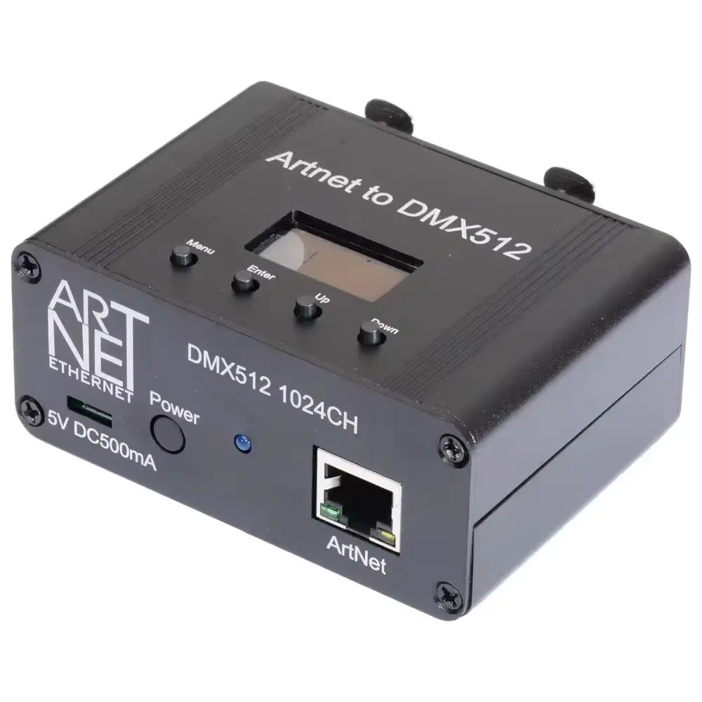 ArtNet DMX512 Ethernet Lighting Controller Interface 2 Universe 1024 Disco Lighting With MA2 Grandma3 Sun Suite3 DVC4
ArtNet DMX512 Ethernet Lighting Controller Interface 2 Universe 1024 Disco Lighting With MA2 Grandma3 Sun Suite3 DVC4