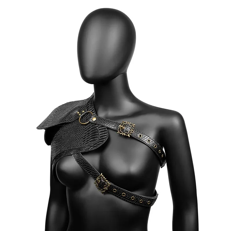 Steampunk Leather Armor Shawl Vest for Women - Medieval Halloween Cosplay Accessory Shoulder Belt with Makeup & Party Props
Steampunk Leather Armor Shawl Vest for Women - Medieval Halloween Cosplay Accessory Shoulder Belt with Makeup & Party Props