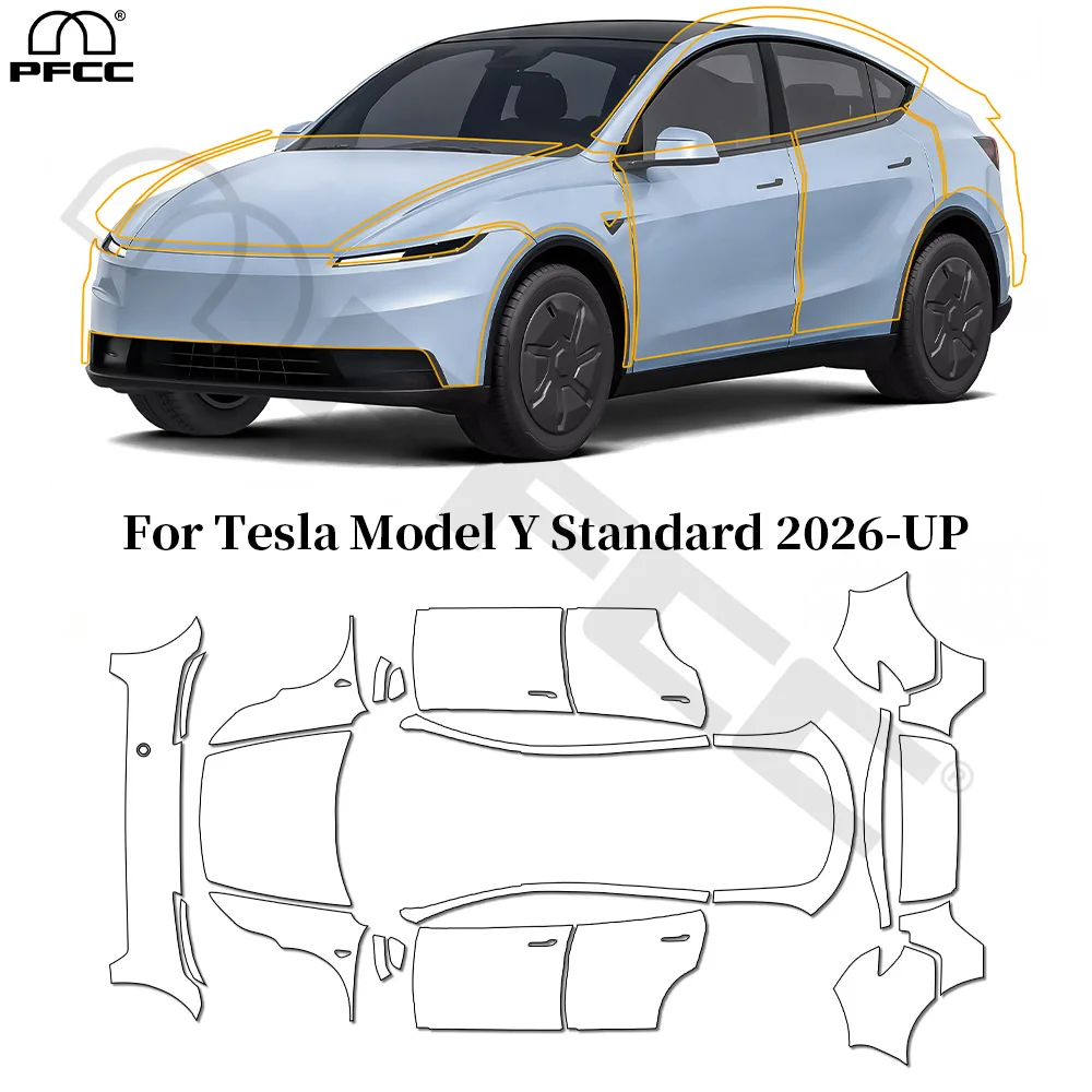 Предварительно нарезанная защитная пленка PPF TPU для кузова Tesla Model Y Standard 2026-UP, прозрачная, устойчивая к царапинам, самовосстанавливающаяся, защитная пленка-накладка
Предварительно нарезанная защитная пленка PPF TPU для кузова Tesla Model Y Standard 2026-UP, прозрачная, устойчивая к царапинам, самовосстанавливающаяся, защитная пленка-накладка