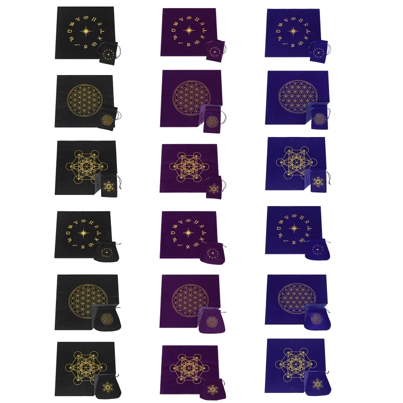 G92F Multifunctional Tarot Card Tablecloth Flower of Life Altar Cloth Washable Constellations Divination Altar Cloth 49x49cm
G92F Multifunctional Tarot Card Tablecloth Flower of Life Altar Cloth Washable Constellations Divination Altar Cloth 49x49cm