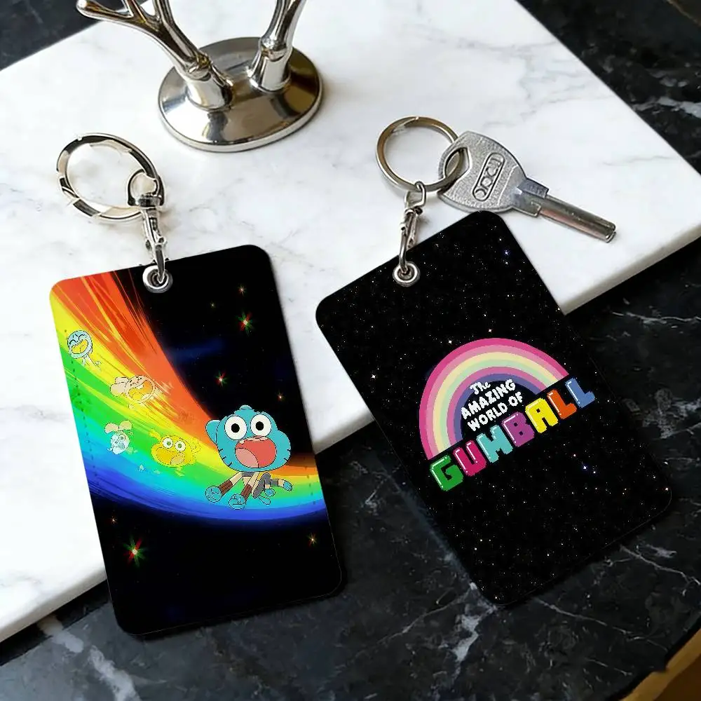 Cartoon A-Amazing WWorld of G-Gumball-ES Card Holder Men And Womenn Universal Antirust Keychain PU Learther Access Drop Key
Cartoon A-Amazing WWorld of G-Gumball-ES Card Holder Men And Womenn Universal Antirust Keychain PU Learther Access Drop Key