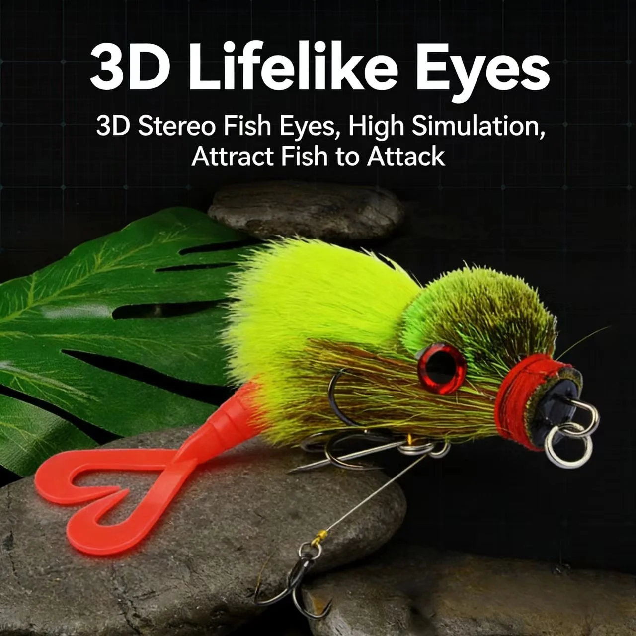 22cm Jointed Soft Bass Swimbaits with 3D Eye Hair Design Artificial Fish Bait for Freshwater Saltwater Catfish Salmon Musky
22cm Jointed Soft Bass Swimbaits with 3D Eye Hair Design Artificial Fish Bait for Freshwater Saltwater Catfish Salmon Musky