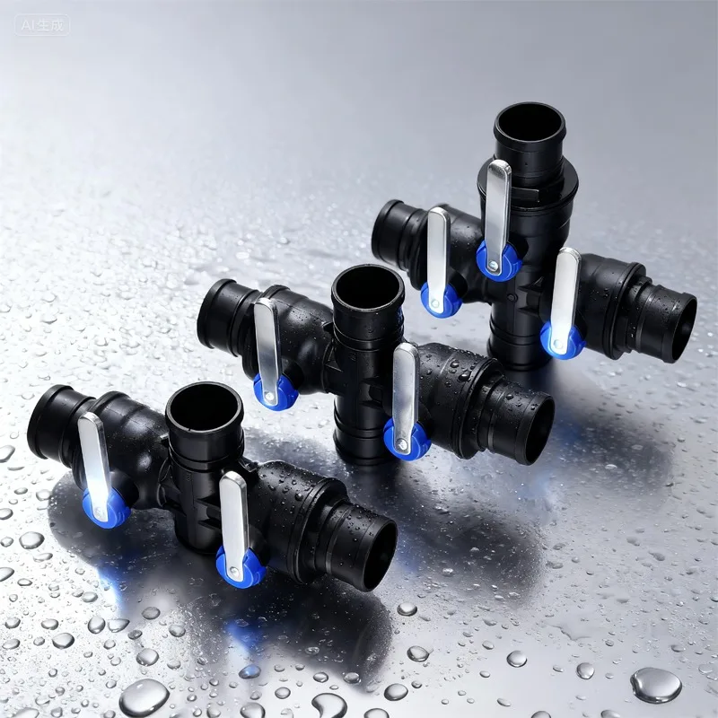 Agricultural water belt Micro spray belt Direct accessories Quick connector Three-way four-way ball valve
Agricultural water belt Micro spray belt Direct accessories Quick connector Three-way four-way ball valve