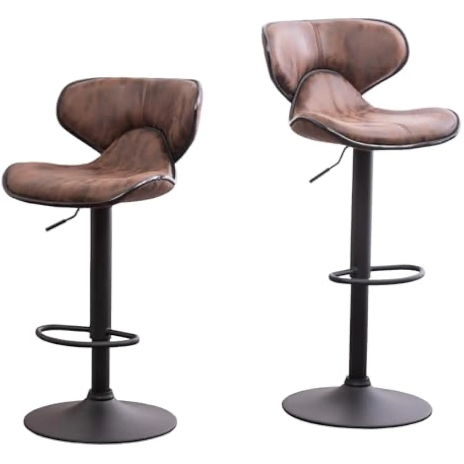 Bar Stools Set of 2, Bar Stools for Kitchen Island with Chrome Base and Leather Seat, Swivel Bar Stools for Kitchen Counter, Ba
Bar Stools Set of 2, Bar Stools for Kitchen Island with Chrome Base and Leather Seat, Swivel Bar Stools for Kitchen Counter, Ba