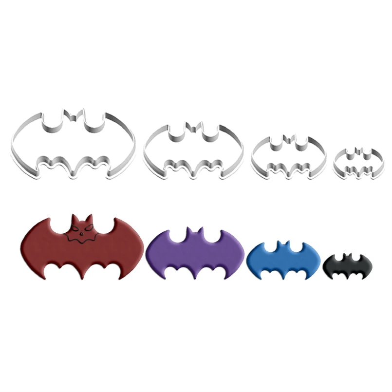 Four Specifications Cartoon Bat Biscuit Plastic Molds,Halloween Shape Cake Cookie Decorating Fondant Cutters Tools
Four Specifications Cartoon Bat Biscuit Plastic Molds,Halloween Shape Cake Cookie Decorating Fondant Cutters Tools