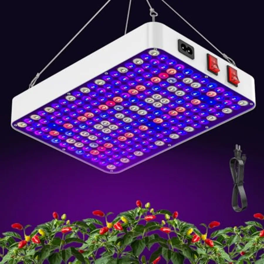 LED Grow Lights for Seed Starting Vegetables Bloom UV-IR Included Hanging Full Spectrum Grow Lights for Indoor Hydroponic Plant
LED Grow Lights for Seed Starting Vegetables Bloom UV-IR Included Hanging Full Spectrum Grow Lights for Indoor Hydroponic Plant