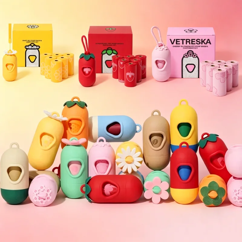 Flower Capsule Dog Poop Bag Dispenser Set Scented Portable Outdoor Walking Pet Waste Bag Holder For Dog Cat Litter Garbage Clean
Flower Capsule Dog Poop Bag Dispenser Set Scented Portable Outdoor Walking Pet Waste Bag Holder For Dog Cat Litter Garbage Clean