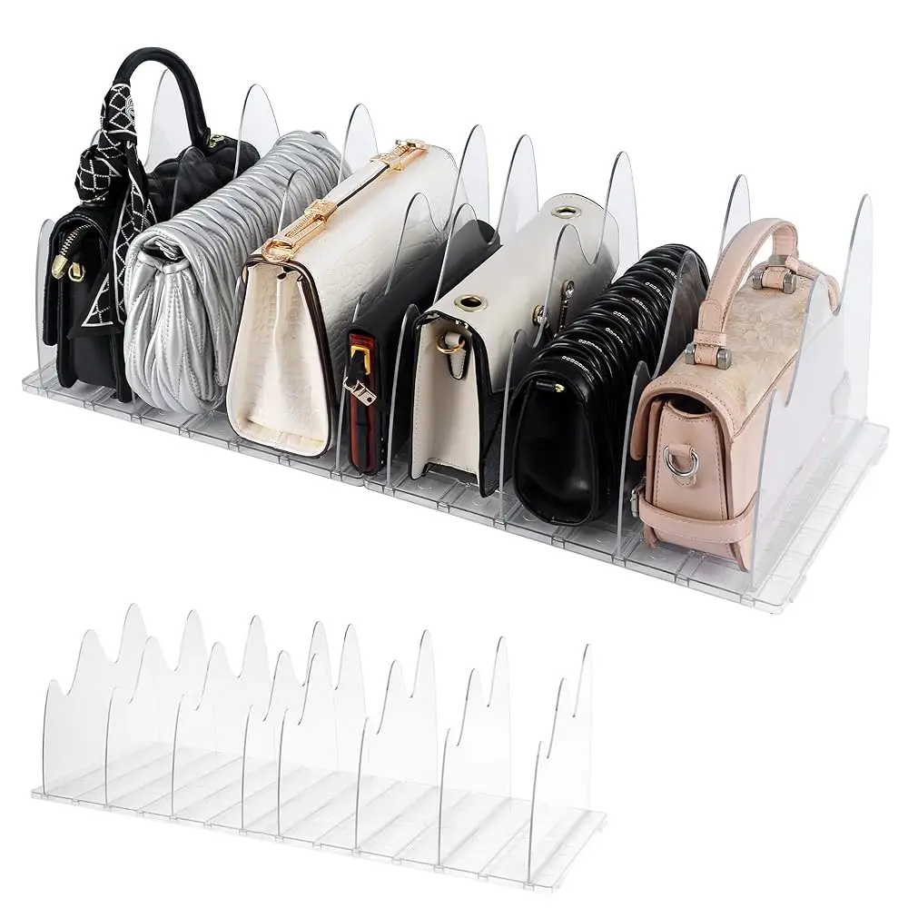 Purse Organizer For Closet,Handbag Organizer,2 Pa Acrylic Transparent Purse Storage,Adjustable Purse Storage Organizer Suitable
Purse Organizer For Closet,Handbag Organizer,2 Pa Acrylic Transparent Purse Storage,Adjustable Purse Storage Organizer Suitable