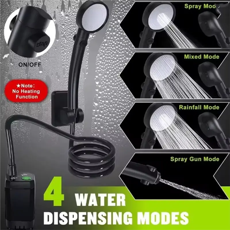 [NEW!ABKG】 For Camping Shower 6000Mah Rechargeable Portable Shower,4 Nozzle Modes For Outdoor Adventures
[NEW!ABKG】 For Camping Shower 6000Mah Rechargeable Portable Shower,4 Nozzle Modes For Outdoor Adventures