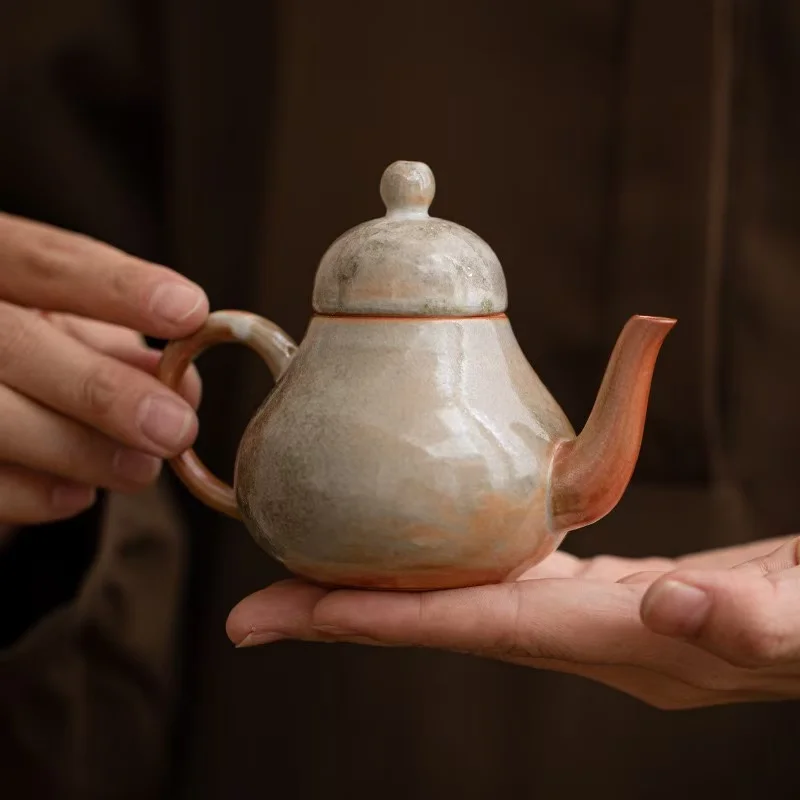 Shino-yaki Retro Teapot Mikito Pot Kung Fu Tea Set Teapot Can Be Raised with Open Film Handheld Pot Ceramic Household Filter Pot
Shino-yaki Retro Teapot Mikito Pot Kung Fu Tea Set Teapot Can Be Raised with Open Film Handheld Pot Ceramic Household Filter Pot