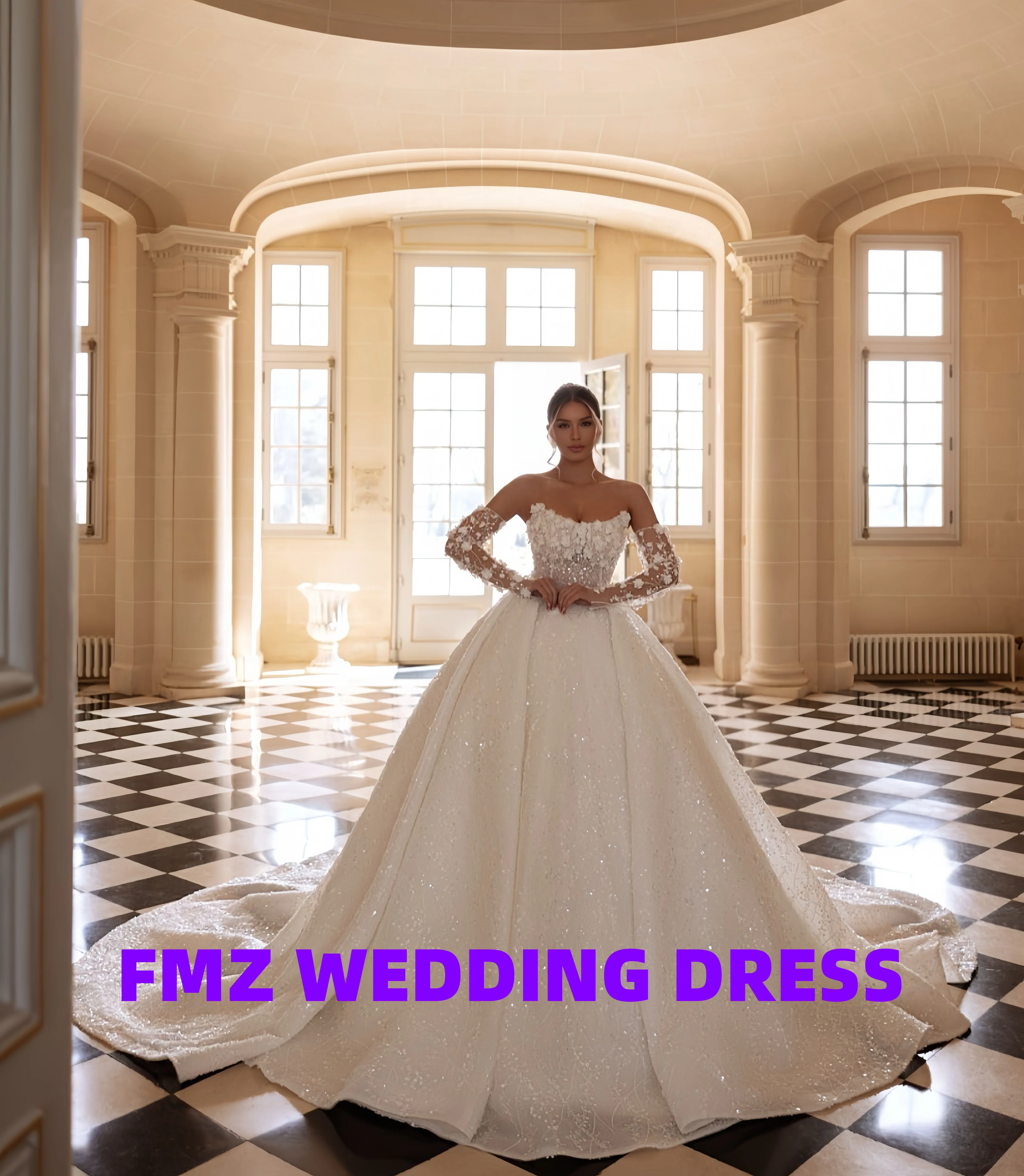 Роскошное свадебное платье с аппликацией по индивидуальному заказу, бальное платье без бретелек без рукавов, свадебное платье robe de mariee, платья de novia
Роскошное свадебное платье с аппликацией по индивидуальному заказу, бальное платье без бретелек без рукавов, свадебное платье robe de mariee, платья de novia