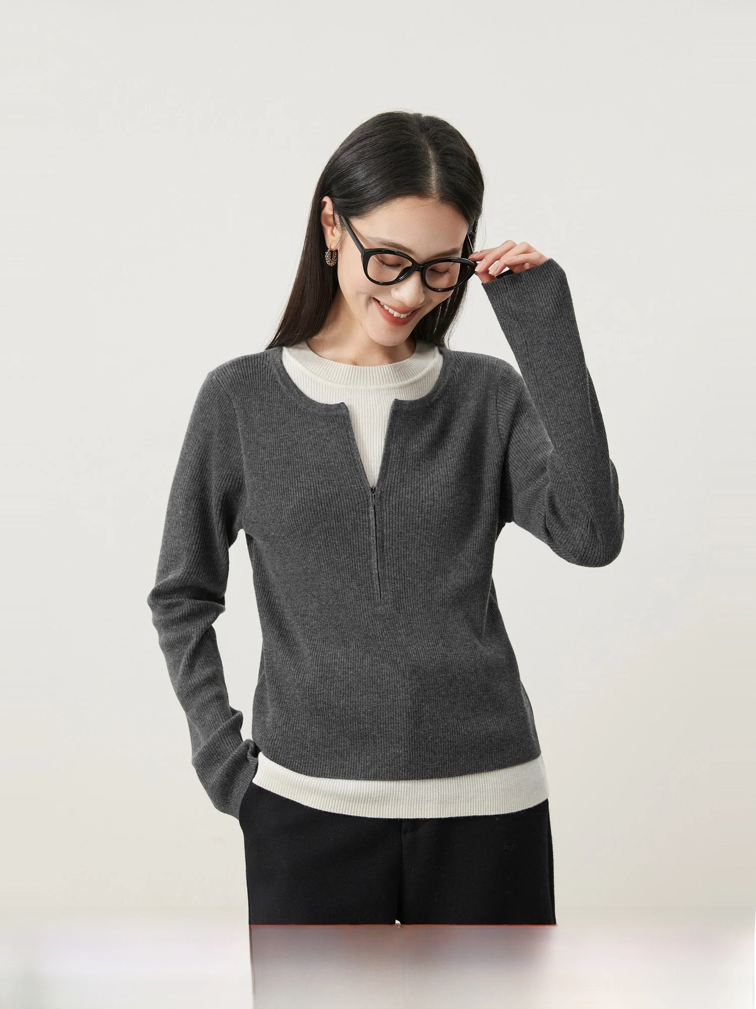 Quali Woolen Knitted Sweater Women's Slim Fit Color Blo Striped Beautiful Merino Wool Blend Casual Ele Sle Long Sve
Quali Woolen Knitted Sweater Women's Slim Fit Color Blo Striped Beautiful Merino Wool Blend Casual Ele Sle Long Sve