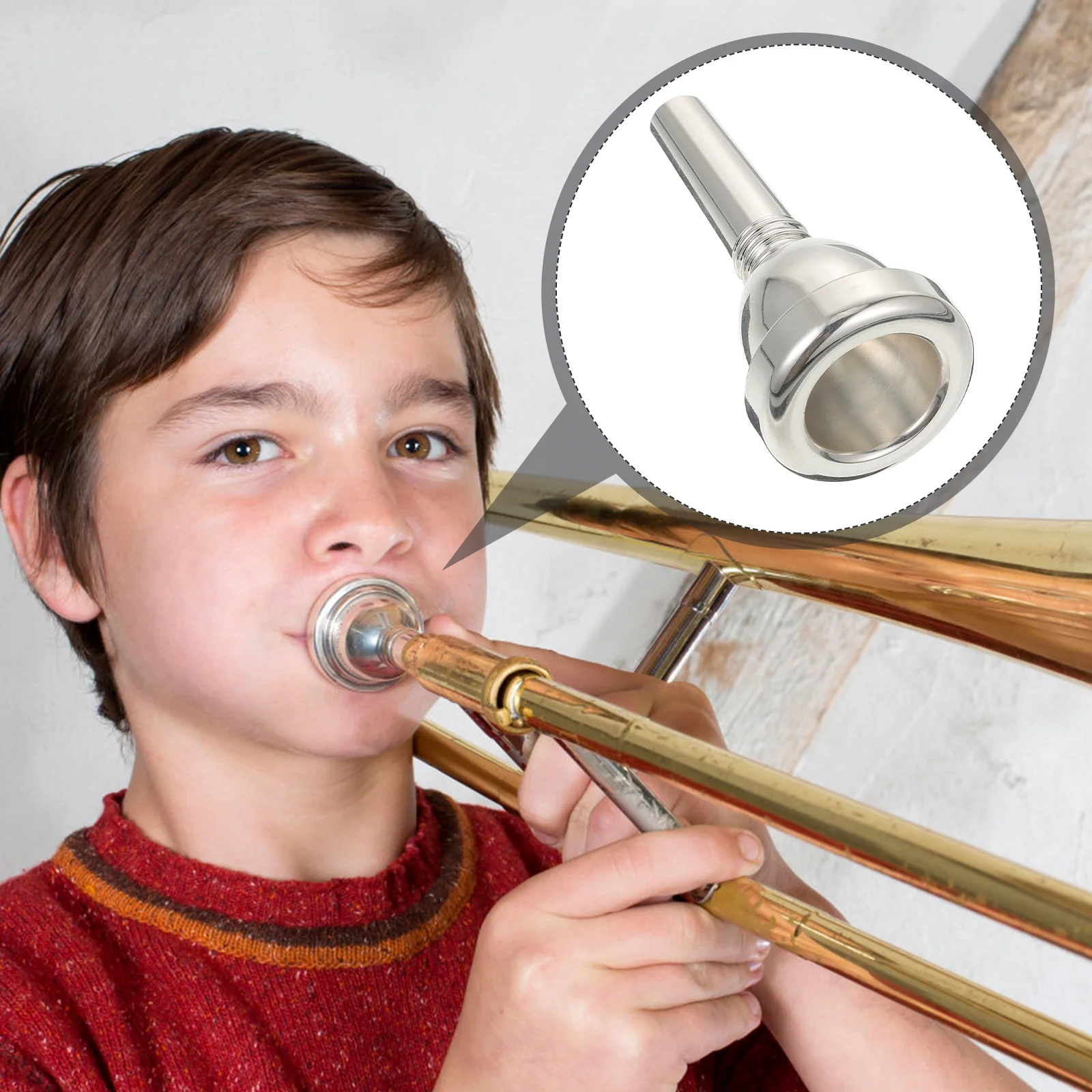 Alto Trombone Mouthpiece Sordina for Tuba Useful Part Large Bore Replacement Musical Instrument Supply Accessories
Alto Trombone Mouthpiece Sordina for Tuba Useful Part Large Bore Replacement Musical Instrument Supply Accessories