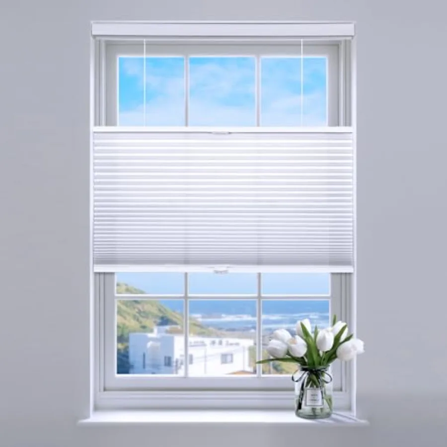 Top Down Bottom Up Cellular BlindsCellular Shades Blackout Honeycomb Window Shade for Windows 34" W x 64" H White Light Filteri
Top Down Bottom Up Cellular BlindsCellular Shades Blackout Honeycomb Window Shade for Windows 34" W x 64" H White Light Filteri
