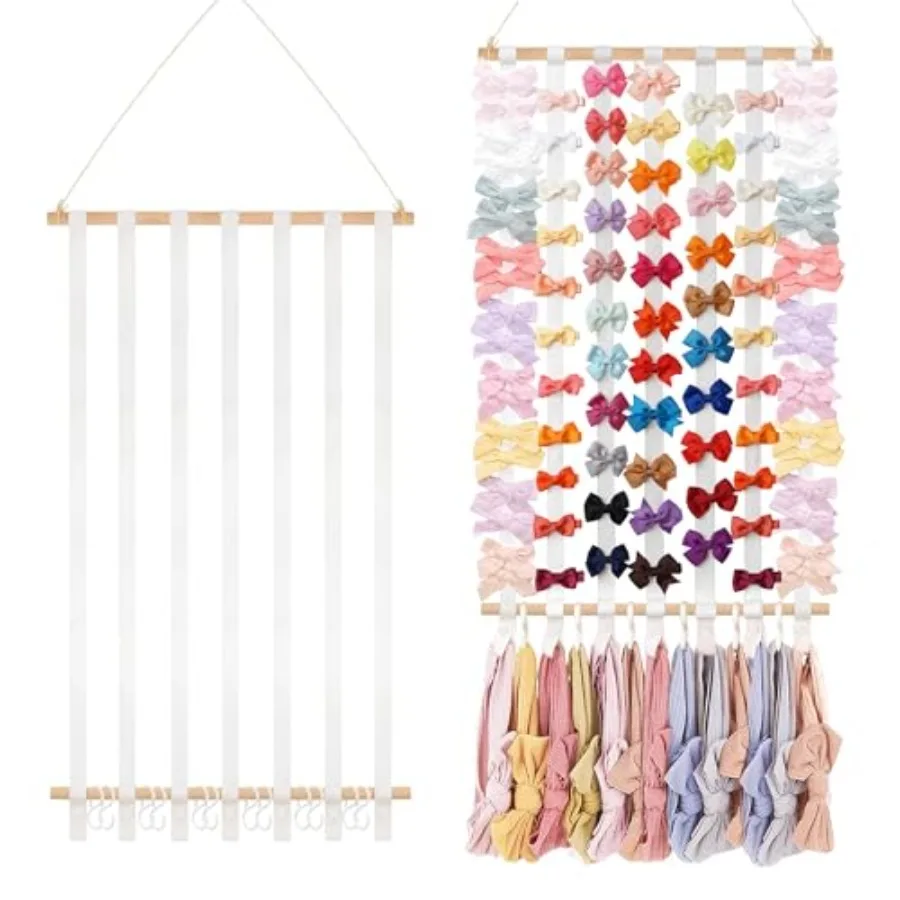 Headband Holder Hair Bows Organizer for Baby Girls Large Capacity Bow Holder Hair Accessories Wall Hanging Organizer for Toddle
Headband Holder Hair Bows Organizer for Baby Girls Large Capacity Bow Holder Hair Accessories Wall Hanging Organizer for Toddle