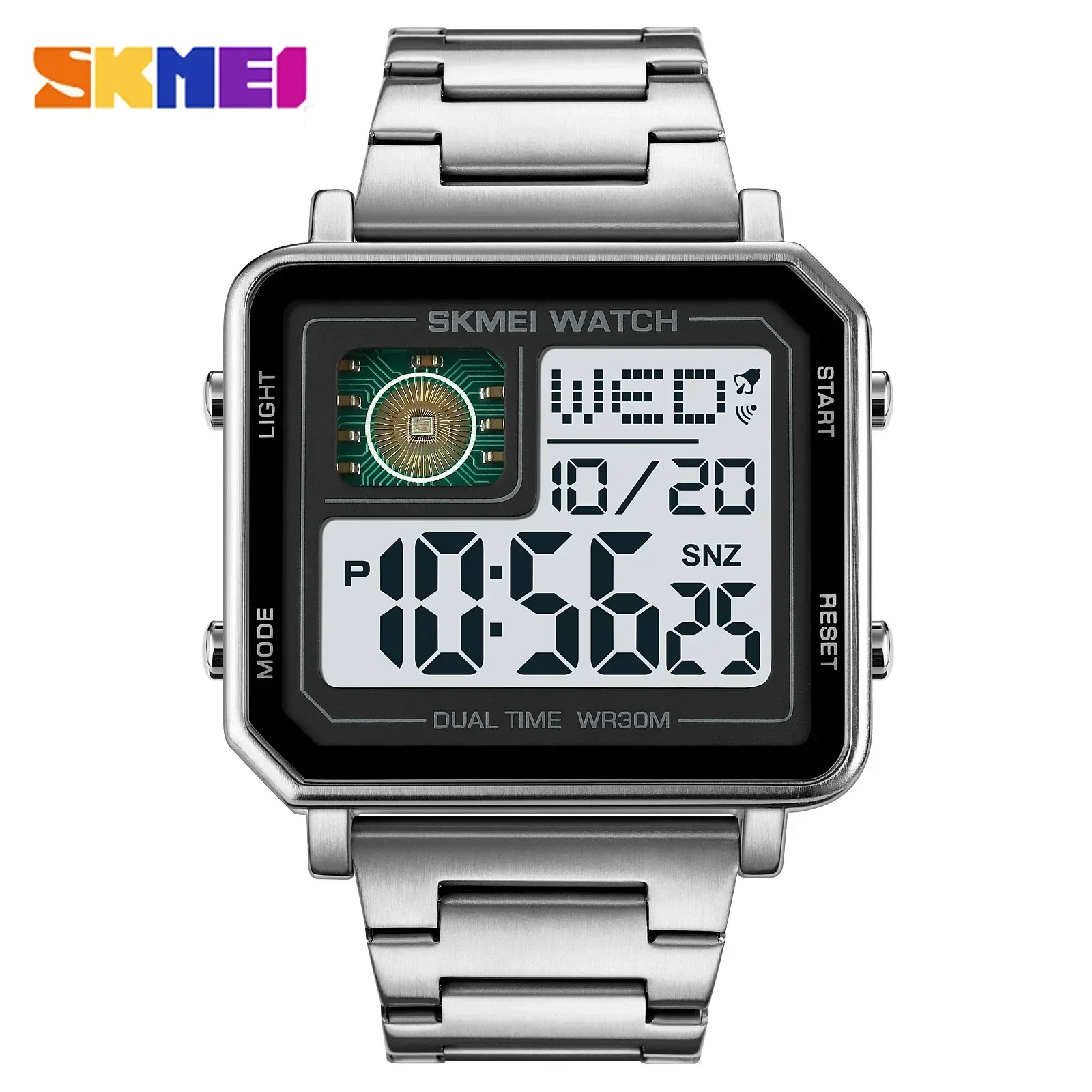 SKMEI 2033, прямоугольные мужские электронные наручные часы, водонепроницаемые светодиодные квадратные металлические цифровые часы для мужчин, спортивные 2025 Reloj Hombre
SKMEI 2033, прямоугольные мужские электронные наручные часы, водонепроницаемые светодиодные квадратные металлические цифровые часы для мужчин, спортивные 2025 Reloj Hombre