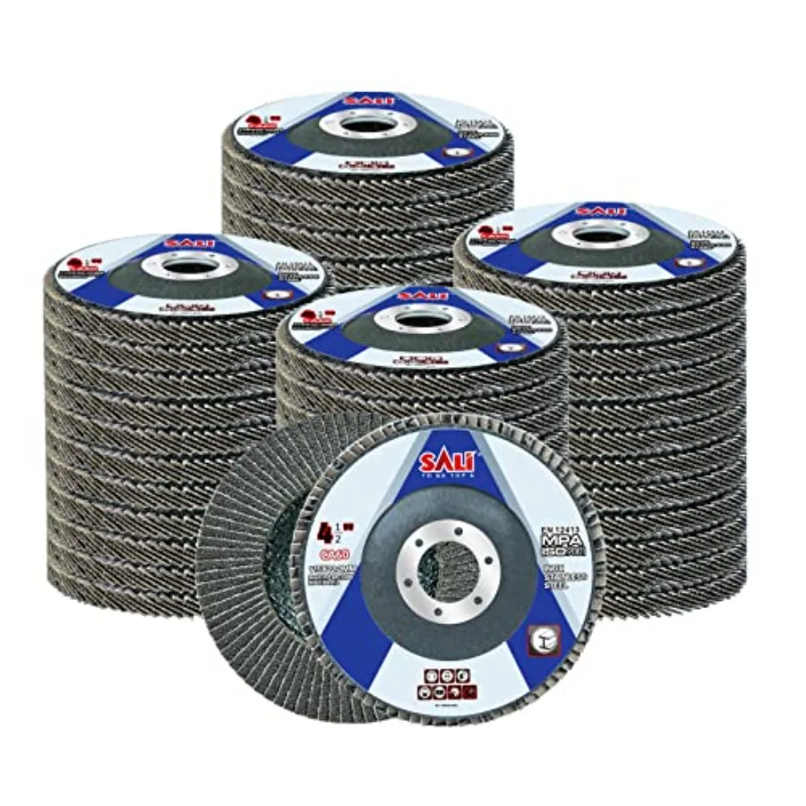 48 Pack Flap Disc 60 Grit 4.5" x 7/8-Inch Sanding Disc Bevel Type #29 Premium and Industrial Grade Angle Grinder Grinding Wheel
48 Pack Flap Disc 60 Grit 4.5" x 7/8-Inch Sanding Disc Bevel Type #29 Premium and Industrial Grade Angle Grinder Grinding Wheel