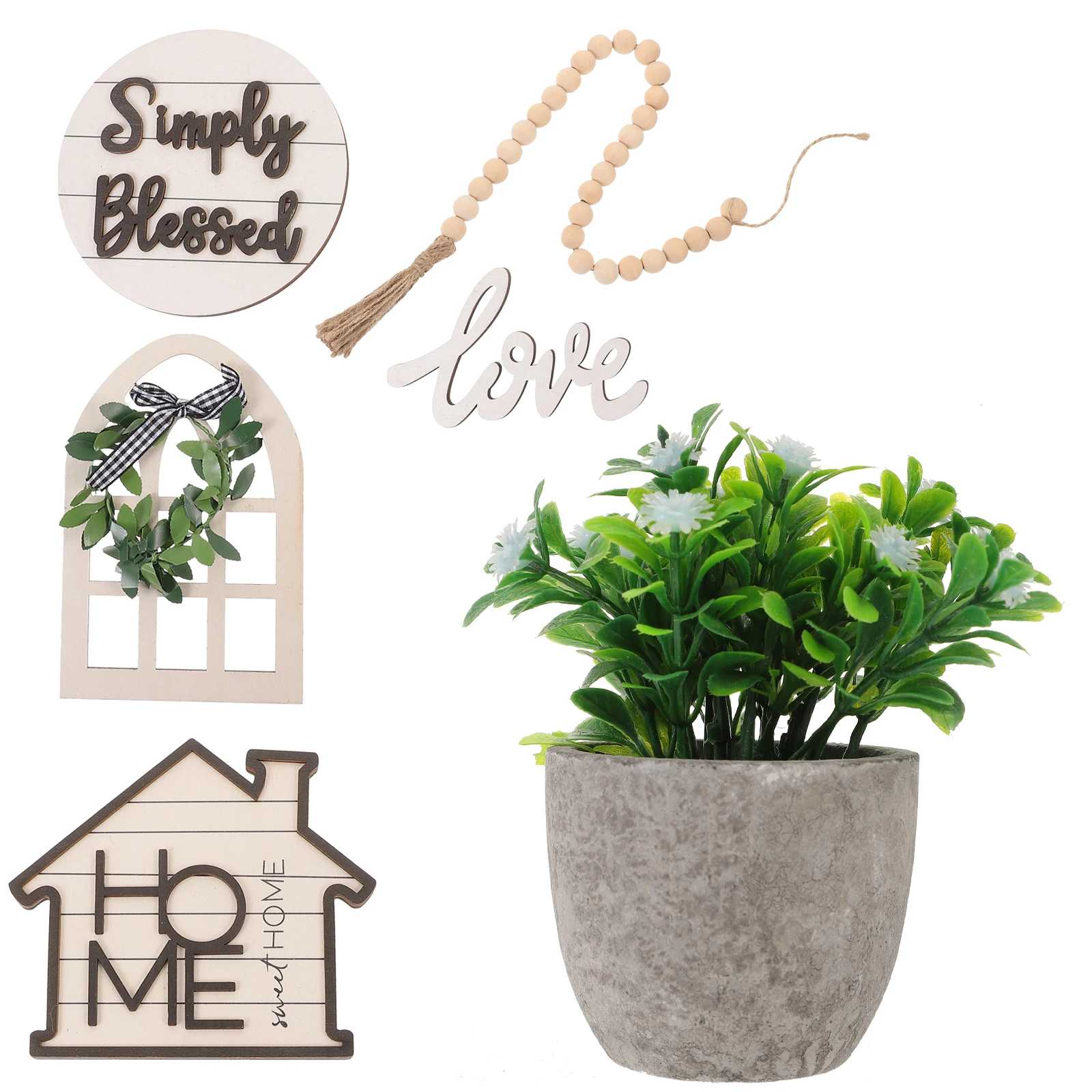 Farmhouse Decoration Set Tray for Kitchen Decorations Bagged Home Cement Tiered Stand Modern
Farmhouse Decoration Set Tray for Kitchen Decorations Bagged Home Cement Tiered Stand Modern