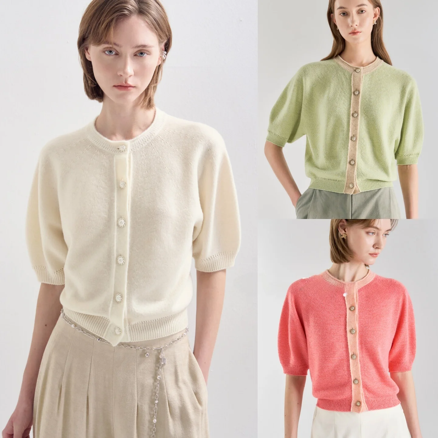 Korean Sle round Ne ort Sve Knitted irt Spring Faion Slimming Versatile Commute Friendly Women's Cardigan
Korean Sle round Ne ort Sve Knitted irt Spring Faion Slimming Versatile Commute Friendly Women's Cardigan