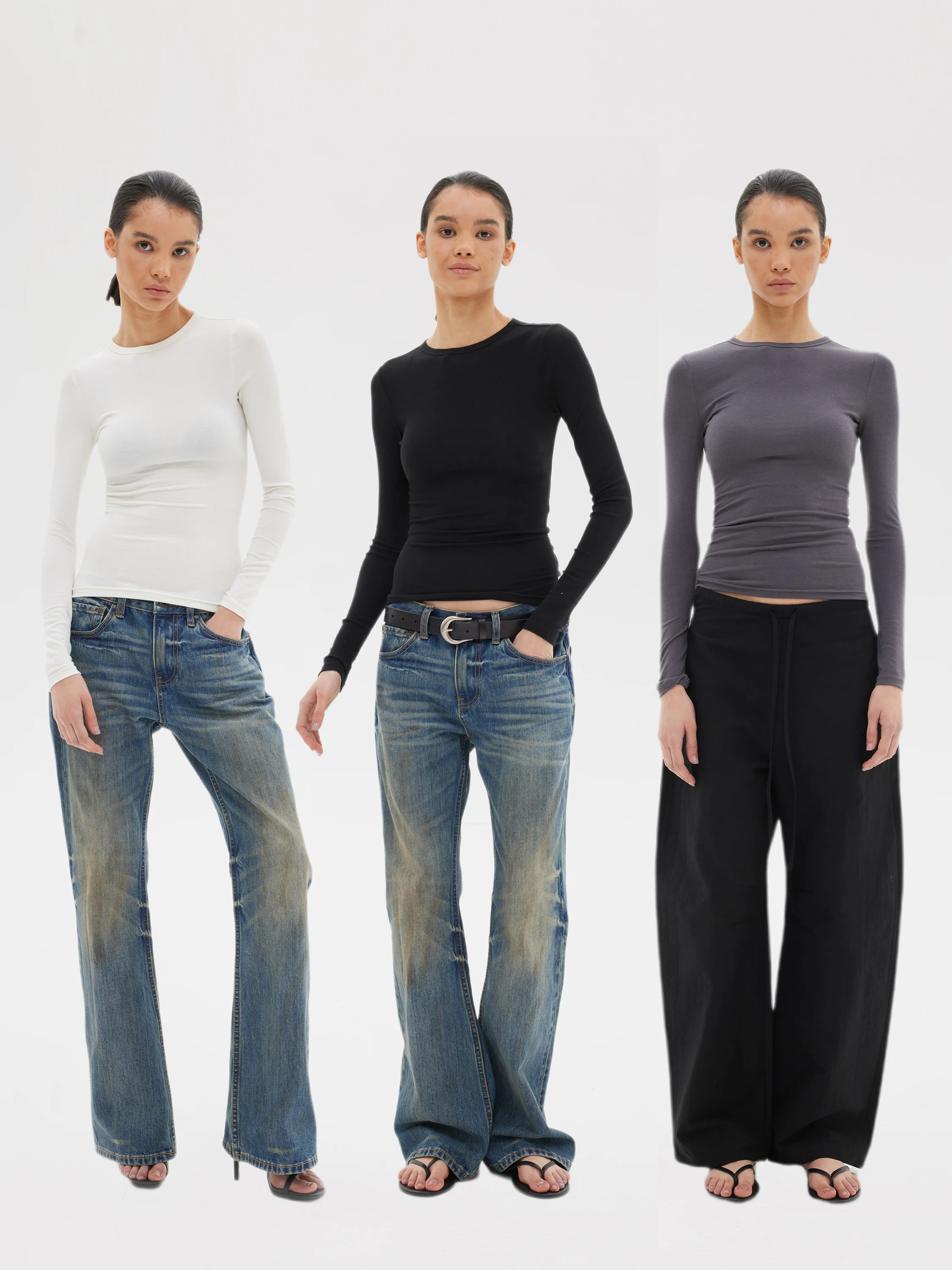 Slim Fit Long Sleeve round Neck Cotton T-Shirt Elastic Comfortable Women's Spring Summer Fashion Commute Style Color
Slim Fit Long Sleeve round Neck Cotton T-Shirt Elastic Comfortable Women's Spring Summer Fashion Commute Style Color