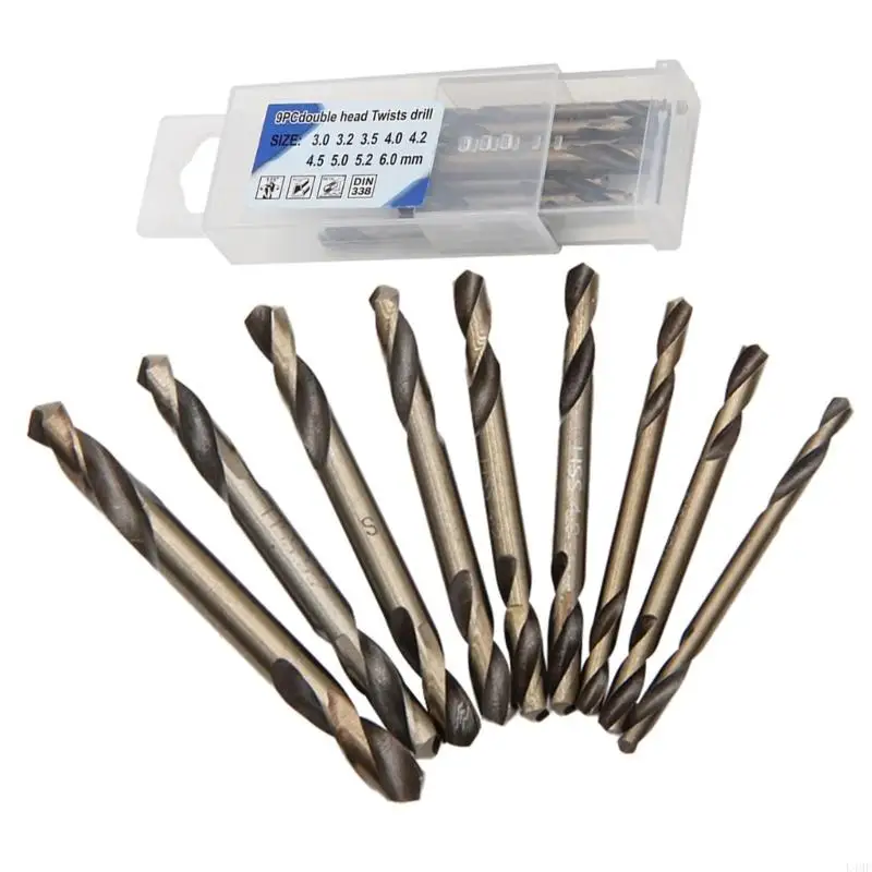 Heavy Duty 9 Drill Bits Double Ended Design Plastic Case Storage Professional Tools L4MF
Heavy Duty 9 Drill Bits Double Ended Design Plastic Case Storage Professional Tools L4MF
