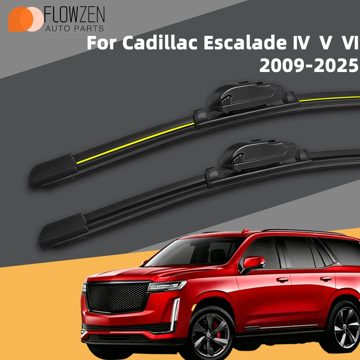2PCS Front Wiper Blades Fit For Cadillac Escalade Ⅳ Ⅴ Ⅵ 2009-2025 Car Premium Quiet Streak-Free Long Lasting Auto Accessories
2PCS Front Wiper Blades Fit For Cadillac Escalade Ⅳ Ⅴ Ⅵ 2009-2025 Car Premium Quiet Streak-Free Long Lasting Auto Accessories