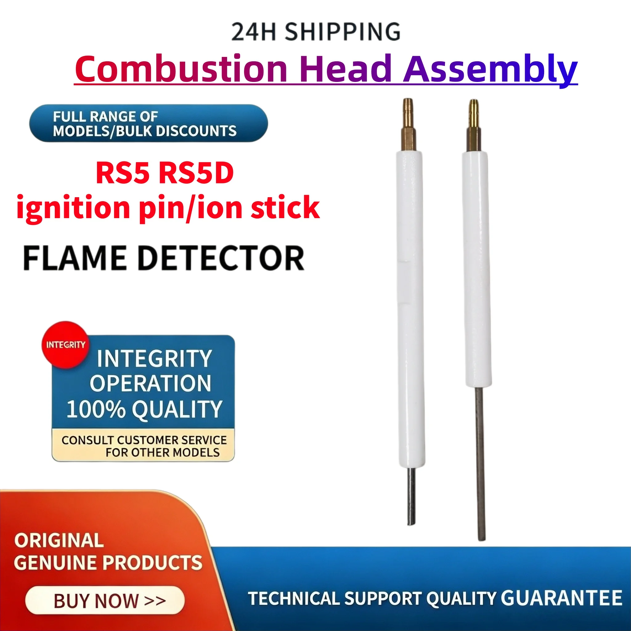 Industrial Gas Burner RS5 RS5D Combustion Gun Combustion Liner Ignition Needle Ion Rod Replacement Parts, Same Day Shipping
Industrial Gas Burner RS5 RS5D Combustion Gun Combustion Liner Ignition Needle Ion Rod Replacement Parts, Same Day Shipping