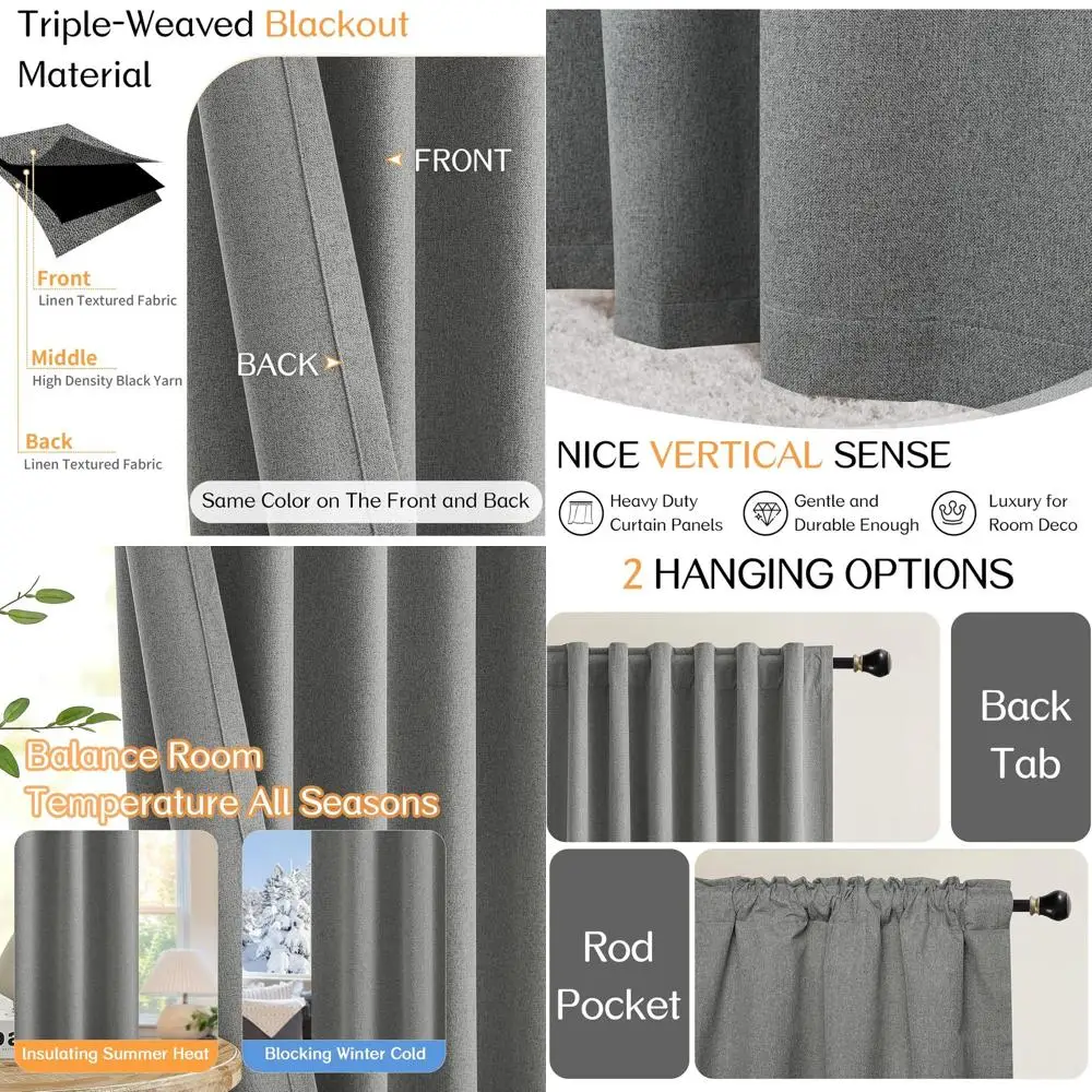 100% затемняющие шторы длиной 96 дюймов, льняные текстурированные оконные карманы с карманами и задней вкладкой, шторы для спальни, гостиной R
100% затемняющие шторы длиной 96 дюймов, льняные текстурированные оконные карманы с карманами и задней вкладкой, шторы для спальни, гостиной R