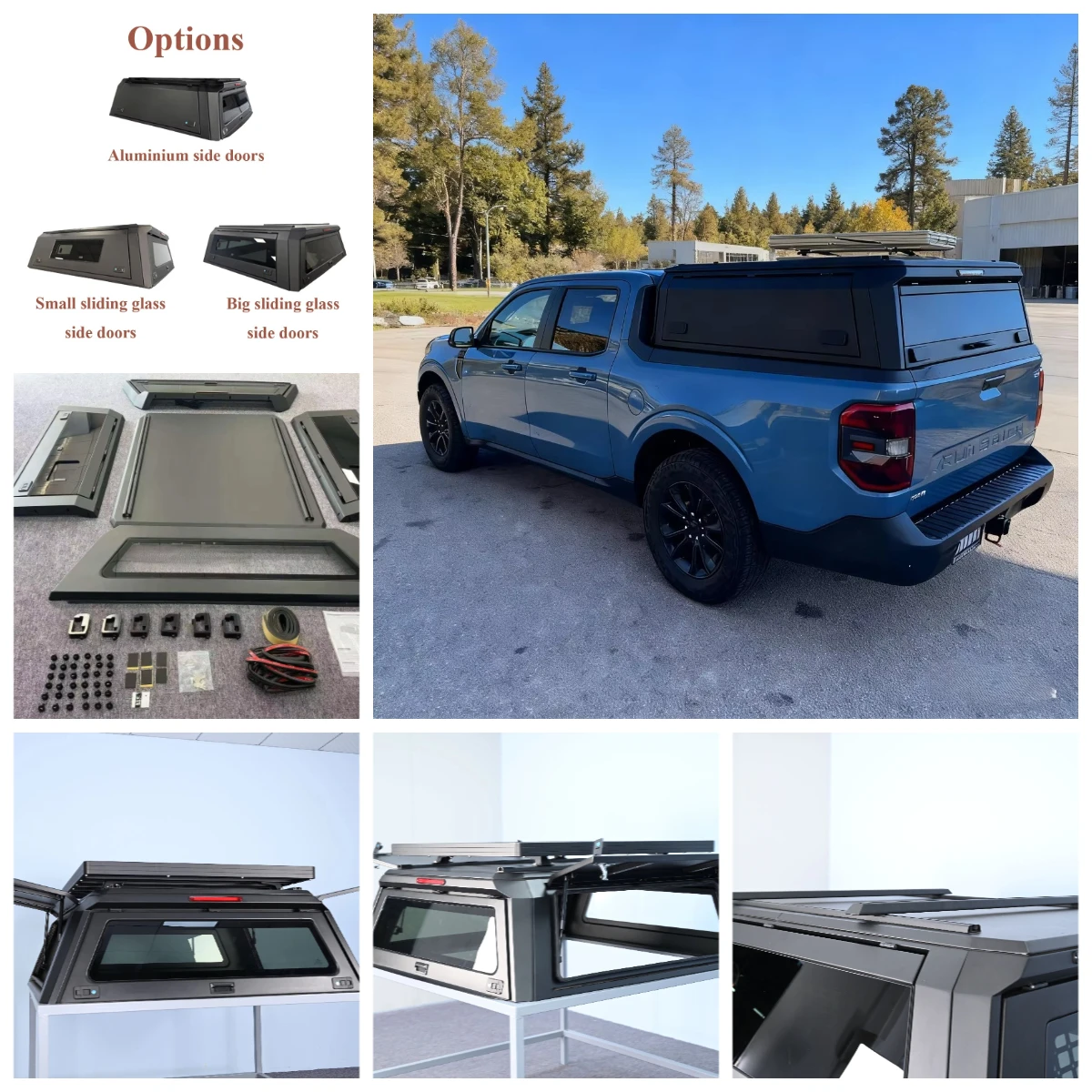Custom Retractable Waterproof Pickup TruckTonneau Cover Camper Shell Pickup Shells with Drill Free for Maverick/Ranger
Custom Retractable Waterproof Pickup TruckTonneau Cover Camper Shell Pickup Shells with Drill Free for Maverick/Ranger