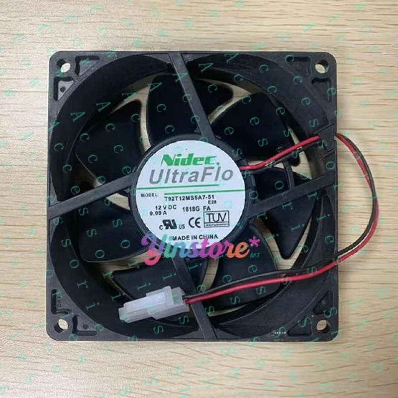 PP+ 1 pc Cooling Fan 12VDC 0.09A 2Pin- T92T12MS5A7-52
PP+ 1 pc Cooling Fan 12VDC 0.09A 2Pin- T92T12MS5A7-52