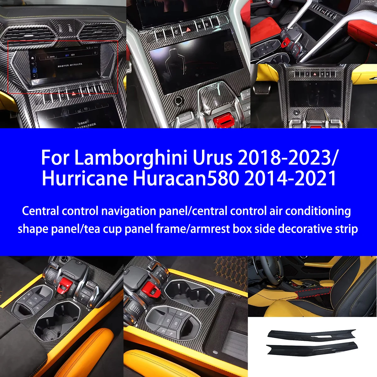 For Lamborghini Urus/Hurricane Huracan580 Dry Carbon Fiber Navigation/tea Cup/air Conditioning Shape/armrest Box Interior Parts
For Lamborghini Urus/Hurricane Huracan580 Dry Carbon Fiber Navigation/tea Cup/air Conditioning Shape/armrest Box Interior Parts