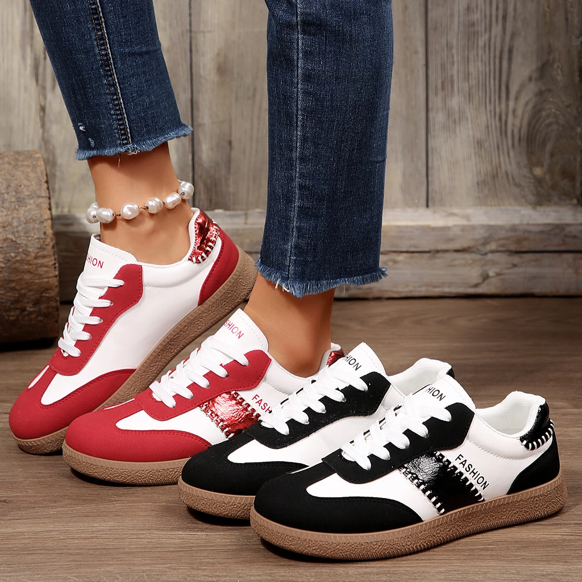 *Spring/Autumn New Round Toe Thick Soled Comfortable Casual Sports Shoes Fashionable and Sexy Lace Up Vulcanized Shoes for Women
*Spring/Autumn New Round Toe Thick Soled Comfortable Casual Sports Shoes Fashionable and Sexy Lace Up Vulcanized Shoes for Women