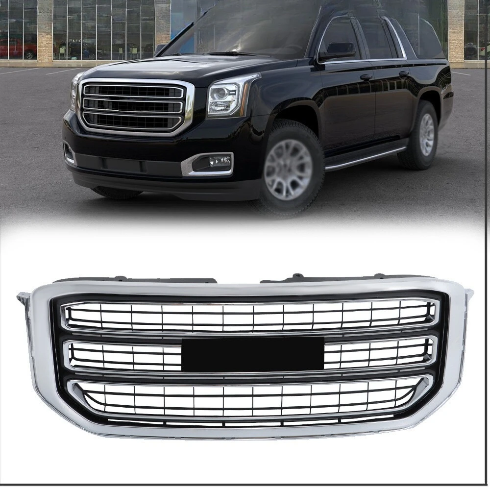 Front Upper Bumper Grille Fit For GMC Yukon XL 2015-2020 Chrome 22936421 Plastic
Front Upper Bumper Grille Fit For GMC Yukon XL 2015-2020 Chrome 22936421 Plastic