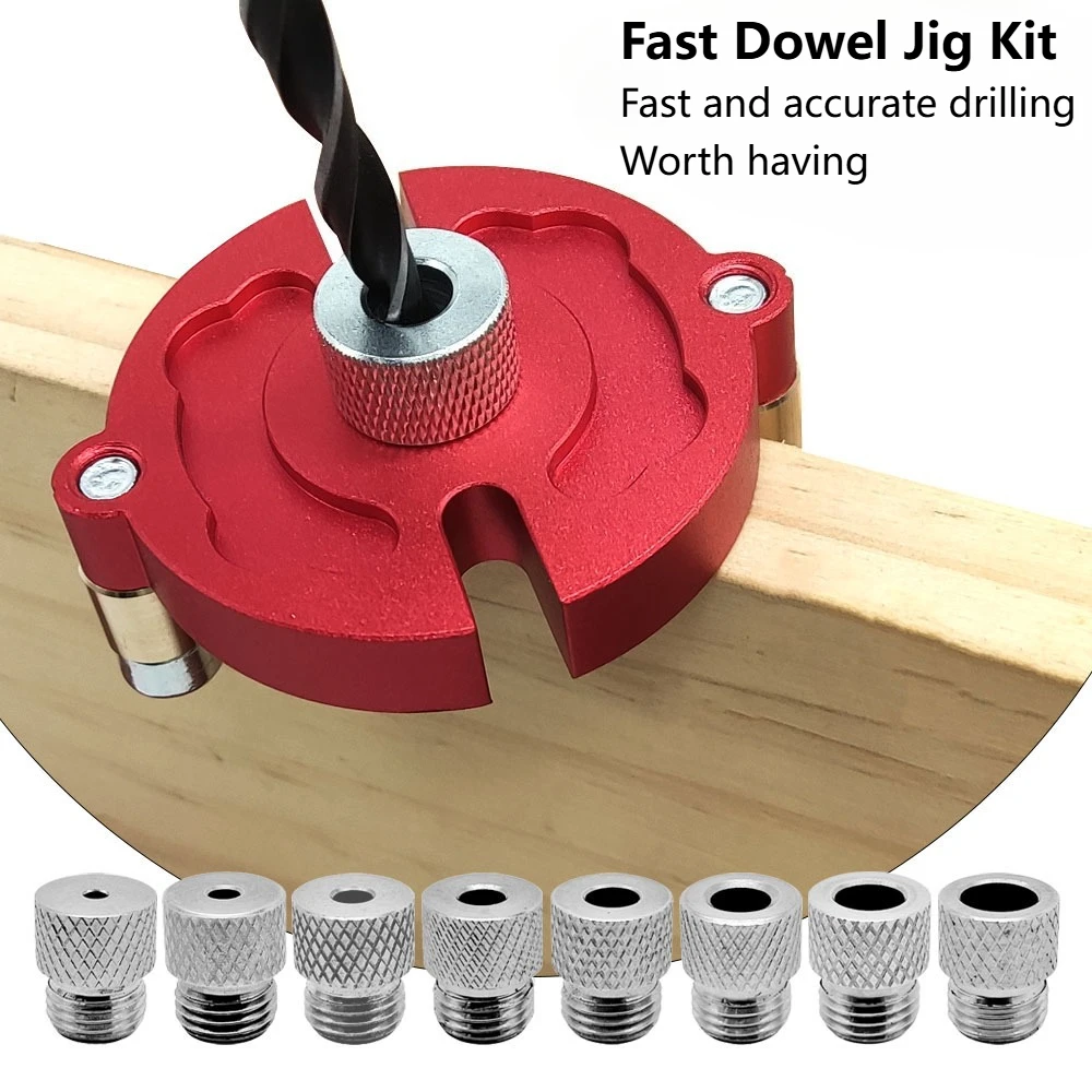 3-10mm Wood Dowel Jig Kit Woodworking Self-Centering Dowel Jig Kit With 8 Steel Bushing Vertical Hole Jig Drill Guide Locator
3-10mm Wood Dowel Jig Kit Woodworking Self-Centering Dowel Jig Kit With 8 Steel Bushing Vertical Hole Jig Drill Guide Locator
