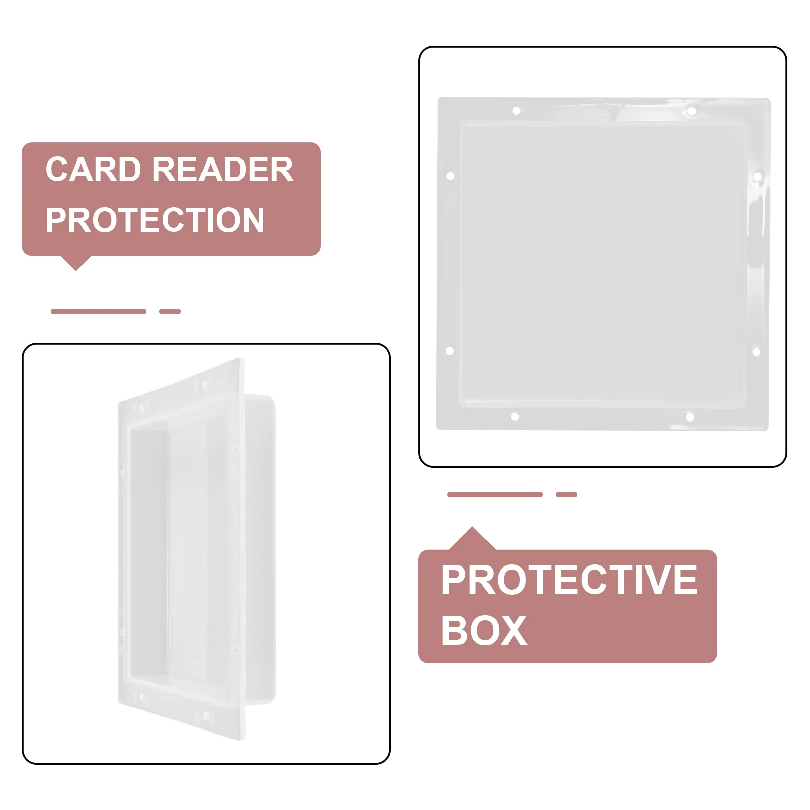 Transparent Plastic Protector for Access Control Machine Waterproof Doorbell Cover Durable Construction Outdoor Use
Transparent Plastic Protector for Access Control Machine Waterproof Doorbell Cover Durable Construction Outdoor Use