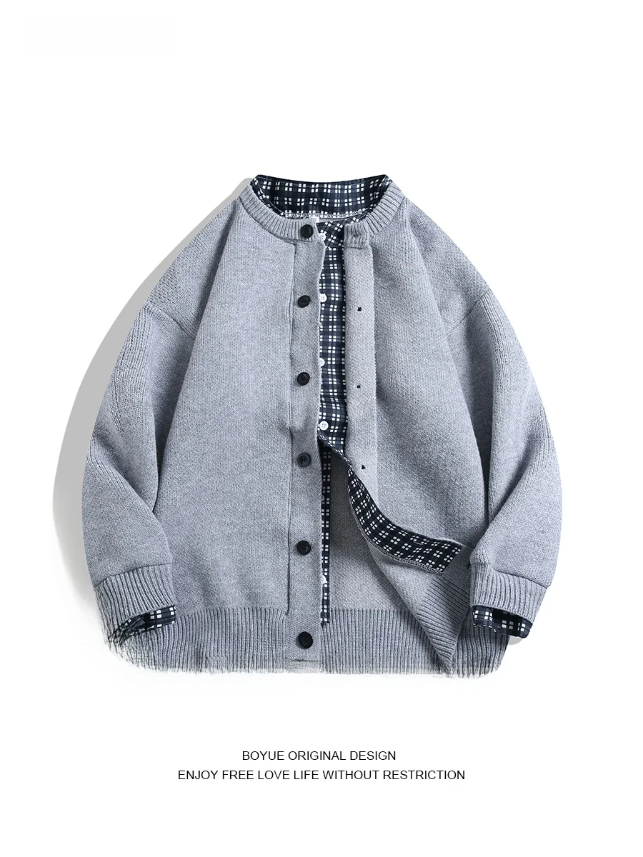 Повседневный вязаный свитер для мужчин и женщин, пальто из двух предметов для мальчиков, студенческая повседневная модная верхняя одежда для пар
Повседневный вязаный свитер для мужчин и женщин, пальто из двух предметов для мальчиков, студенческая повседневная модная верхняя одежда для пар