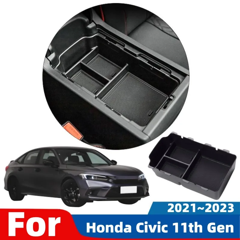 Black Storage Box For Honda Civic 11th Gen 2021~2023 Car Center Console Armrest Hidden Case Keys Card Organizer Tray Accessories
Black Storage Box For Honda Civic 11th Gen 2021~2023 Car Center Console Armrest Hidden Case Keys Card Organizer Tray Accessories