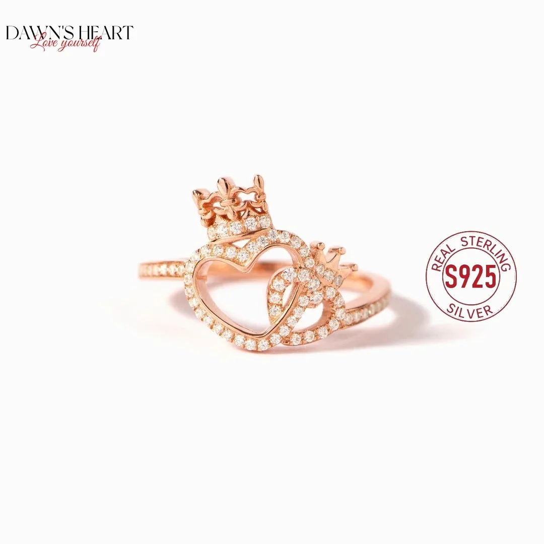 925 Silver Rings Stackable Luxury Designer Crown Heart Charm Finger Ring AAA Zircon Wedding Band Fine Jewelry Birthday Gift
925 Silver Rings Stackable Luxury Designer Crown Heart Charm Finger Ring AAA Zircon Wedding Band Fine Jewelry Birthday Gift