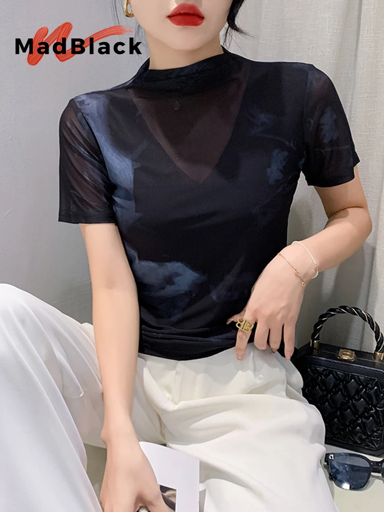 MadBlack-Women's European T-Shirt, Sexy Mock Neck Printed, Streetwear Short Sleeve Slim M-3XL Knit Tee, 2026 Spring New T61264CC
MadBlack-Women's European T-Shirt, Sexy Mock Neck Printed, Streetwear Short Sleeve Slim M-3XL Knit Tee, 2026 Spring New T61264CC