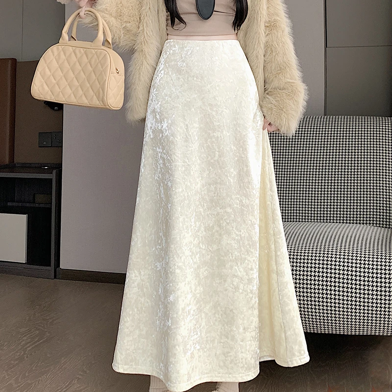 Light-luxury Solid Color Skirts Elegance Fashion Daily Commuter Versatile Skirts Women's High-waisted A-line Half Skirt
Light-luxury Solid Color Skirts Elegance Fashion Daily Commuter Versatile Skirts Women's High-waisted A-line Half Skirt