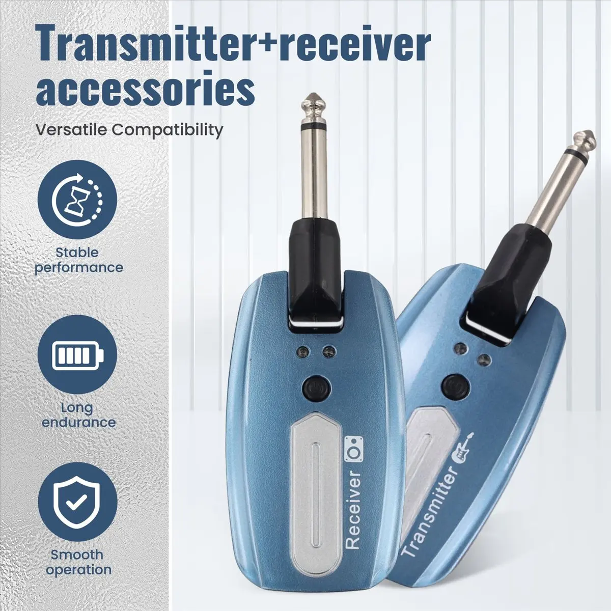 TUREBG Guitar Wireless System USB Rechargeable Wireless Guitar Transmitter Receiver Electric Guitar Bass Wireless System,B
TUREBG Guitar Wireless System USB Rechargeable Wireless Guitar Transmitter Receiver Electric Guitar Bass Wireless System,B