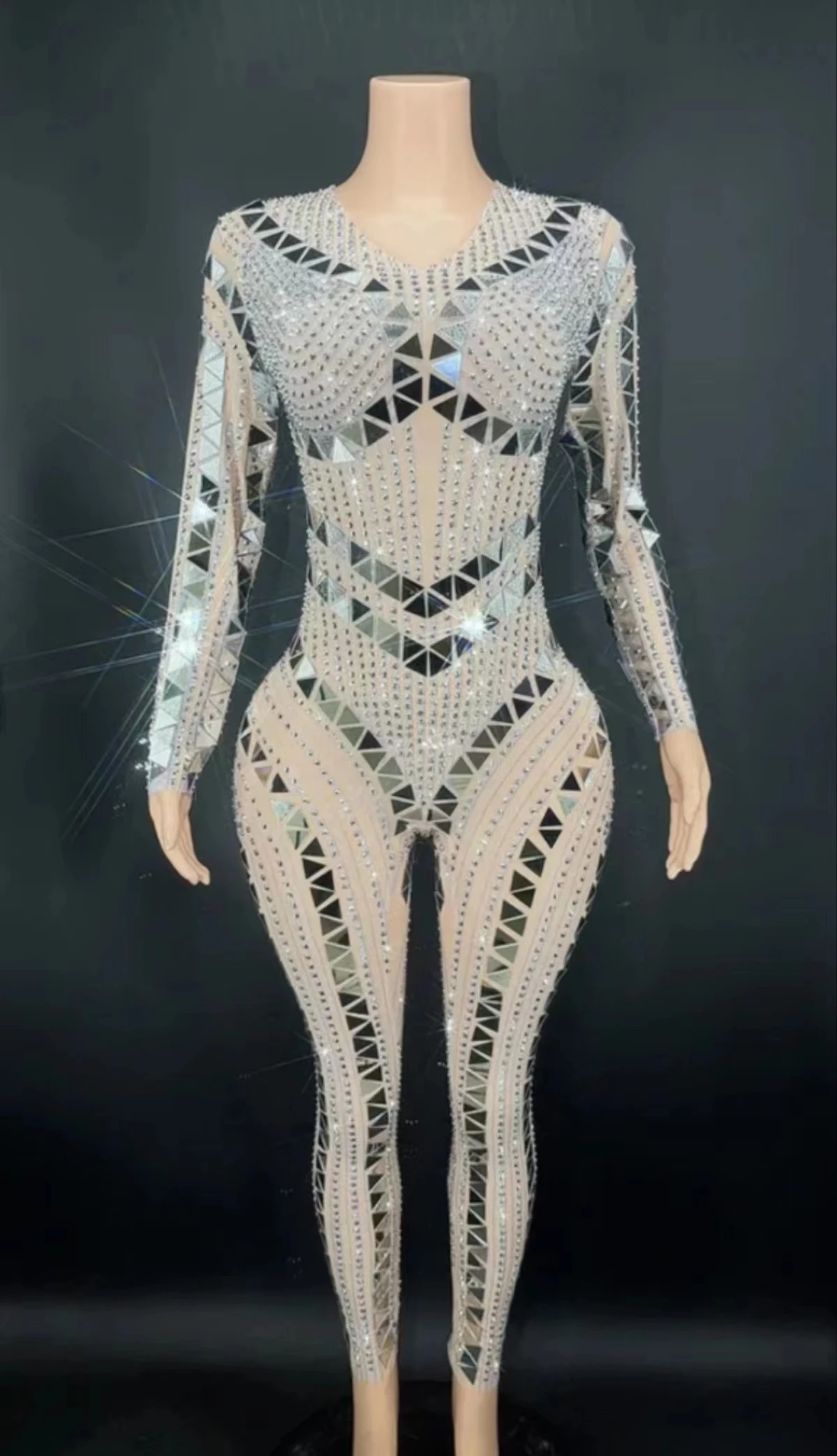 SparklyRhinestonesSequinsJumpsuitSexyMeshSeeThroughCelebrateProm BirthdayDressforWomenSingerDancerShowStageWear
SparklyRhinestonesSequinsJumpsuitSexyMeshSeeThroughCelebrateProm BirthdayDressforWomenSingerDancerShowStageWear