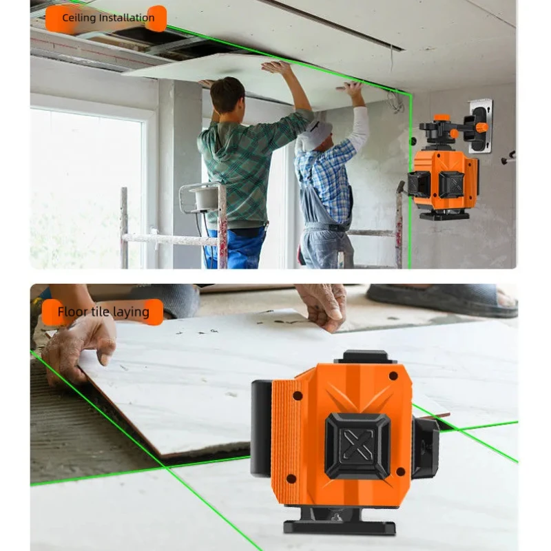 12/16 Lines 4D Digital Display Laser Level High power 360 Green Lines Self-Leveling Laser Level professional Construction tools
12/16 Lines 4D Digital Display Laser Level High power 360 Green Lines Self-Leveling Laser Level professional Construction tools