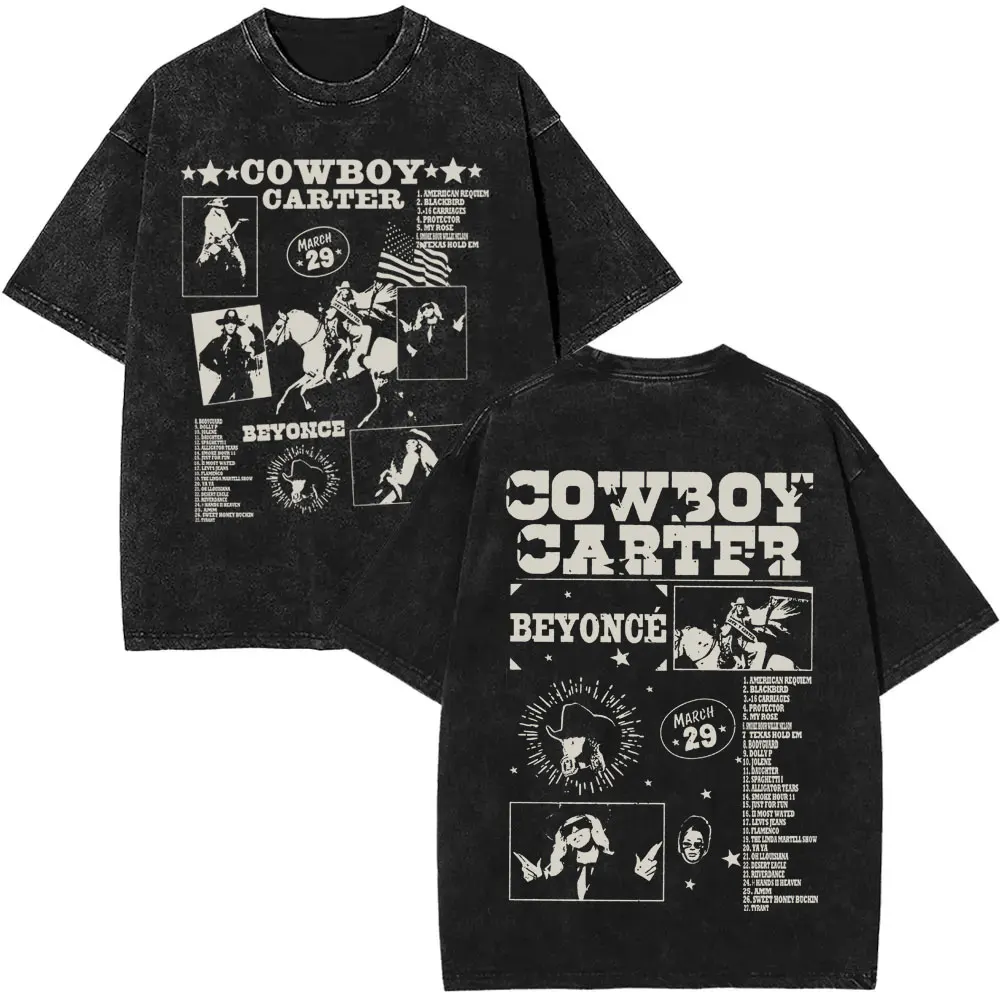 Washed Vintage Beyonce Cowboy Carter 2025 Tour T-shirt Men Women Hip Hop Fashion Pop Music T Shirts Cotton Retro Short Sleeve
Washed Vintage Beyonce Cowboy Carter 2025 Tour T-shirt Men Women Hip Hop Fashion Pop Music T Shirts Cotton Retro Short Sleeve