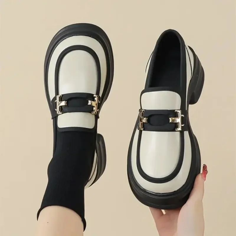 Mary Jane's Thick-soled British Leather Shoes, New Loafers, Women's Casual,Fashionable and Versatile PU Soft-soled Women's Shoes
Mary Jane's Thick-soled British Leather Shoes, New Loafers, Women's Casual,Fashionable and Versatile PU Soft-soled Women's Shoes